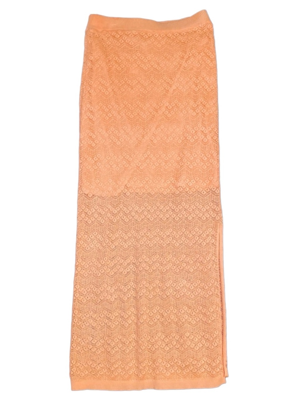 House of Harlow 1960 Peach Lace Knit Maxi Skirt Size S